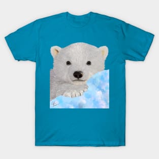 Cute Animal White Baby Polar Bear Xmas Christmas Pretty gift T-Shirt